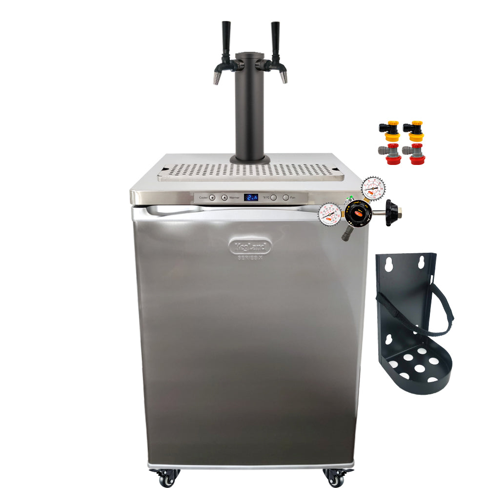 Get the All Black Phantom Beer Tower and the Punisher Edition NukaTaps on your preferred Kegerator model.