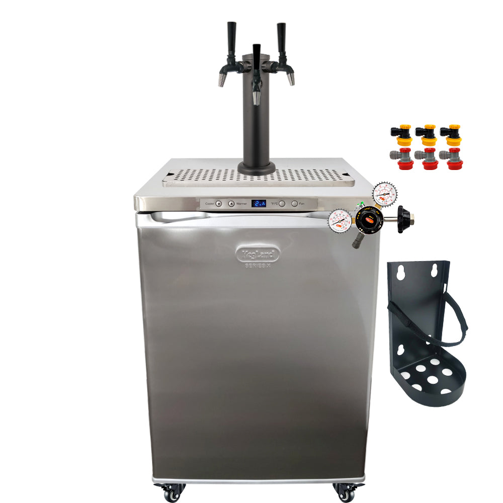 Get the All Black Phantom Beer Tower and the Punisher Edition NukaTaps on your preferred Kegerator model.