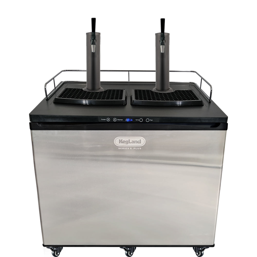 Go back to back black with the a Home Brew Kegerator Kit from KegLand. Comes with everything you need to get setup with your home brew kegs.