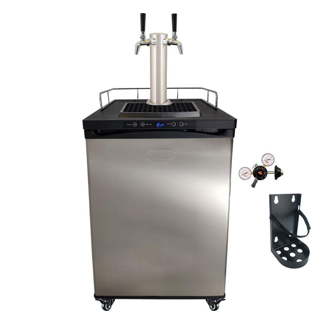 This is a simplified builder to get you up and running with some commercially purchased kegs. One Tap Systems are purchased to dispense pub sized 50L kegs.