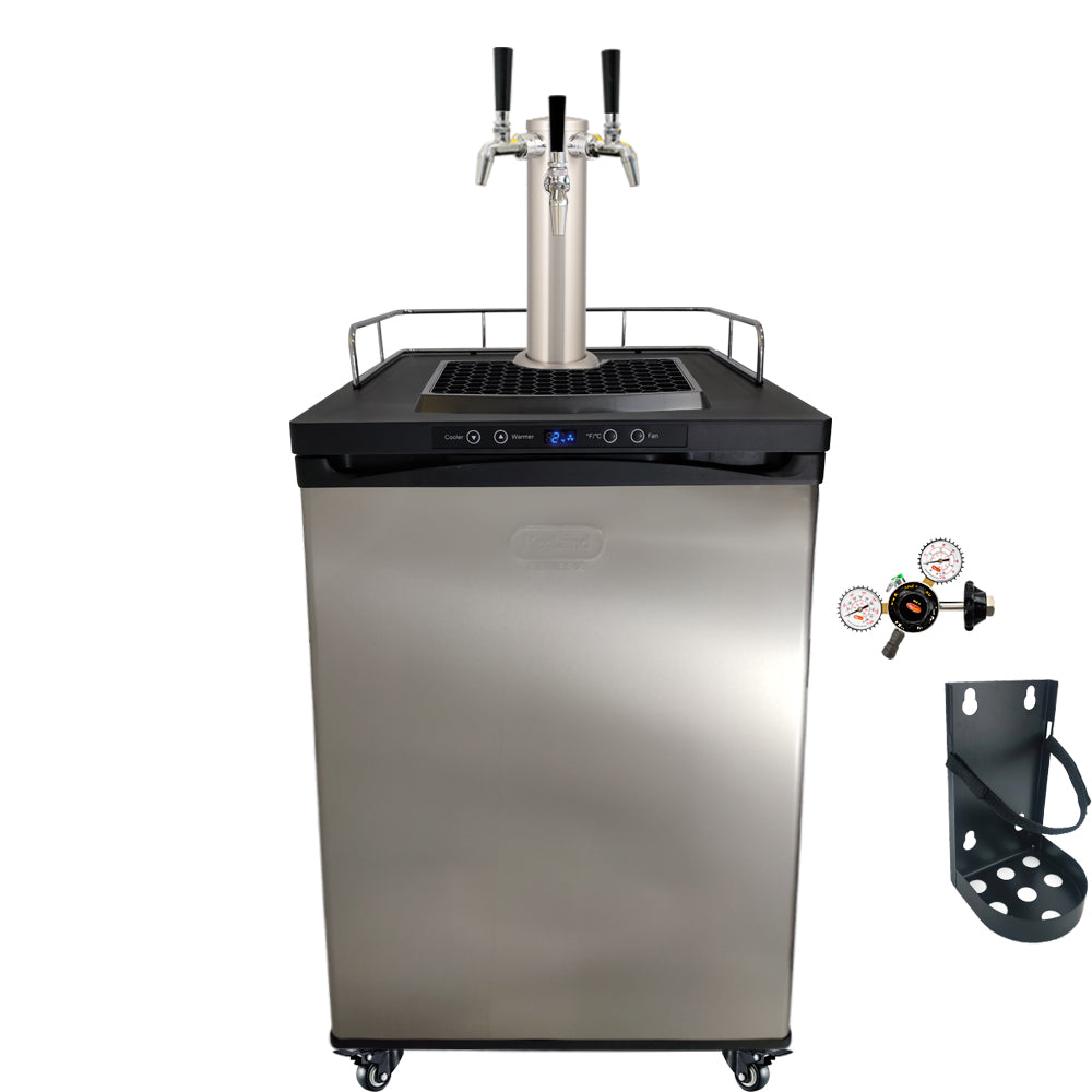 This is a simplified builder to get you up and running with some commercially purchased kegs. One Tap Systems are purchased to dispense pub sized 50L kegs.