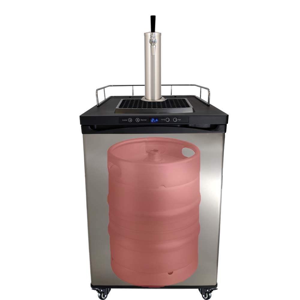 This is a simplified builder to get you up and running with some commercially purchased kegs. One Tap Systems are purchased to dispense pub sized 50L kegs.
