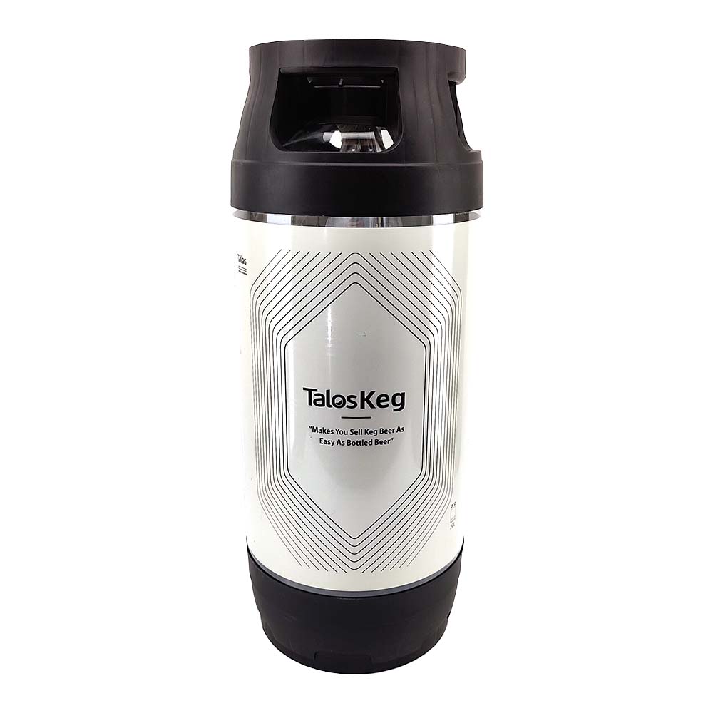 Talos Kegs use a multi-layer flexible composite inner bag inside a PET container. This provides excellent freshness and guaranteed carbonation levels of what you put into it. No risk of over-carbonation downstream.