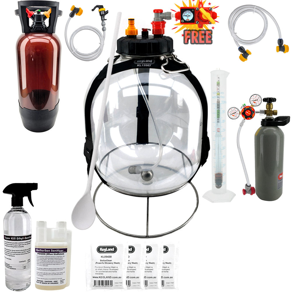 KegLand Pressure Fermenter Home Brew Starter Kit - Bronco Tap Kegging