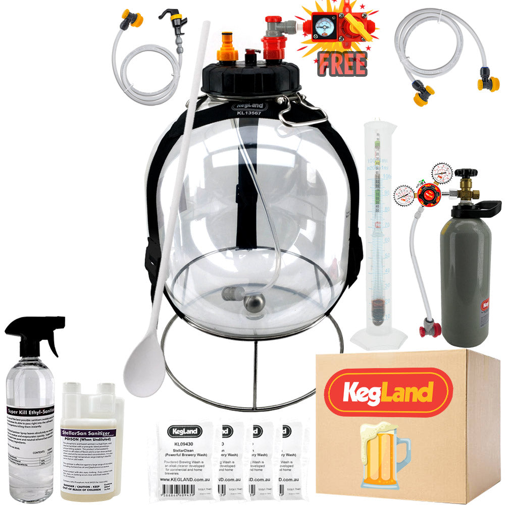 KegLand Pressure Fermenter Home Brew Starter Kit - Bronco Tap Kegging