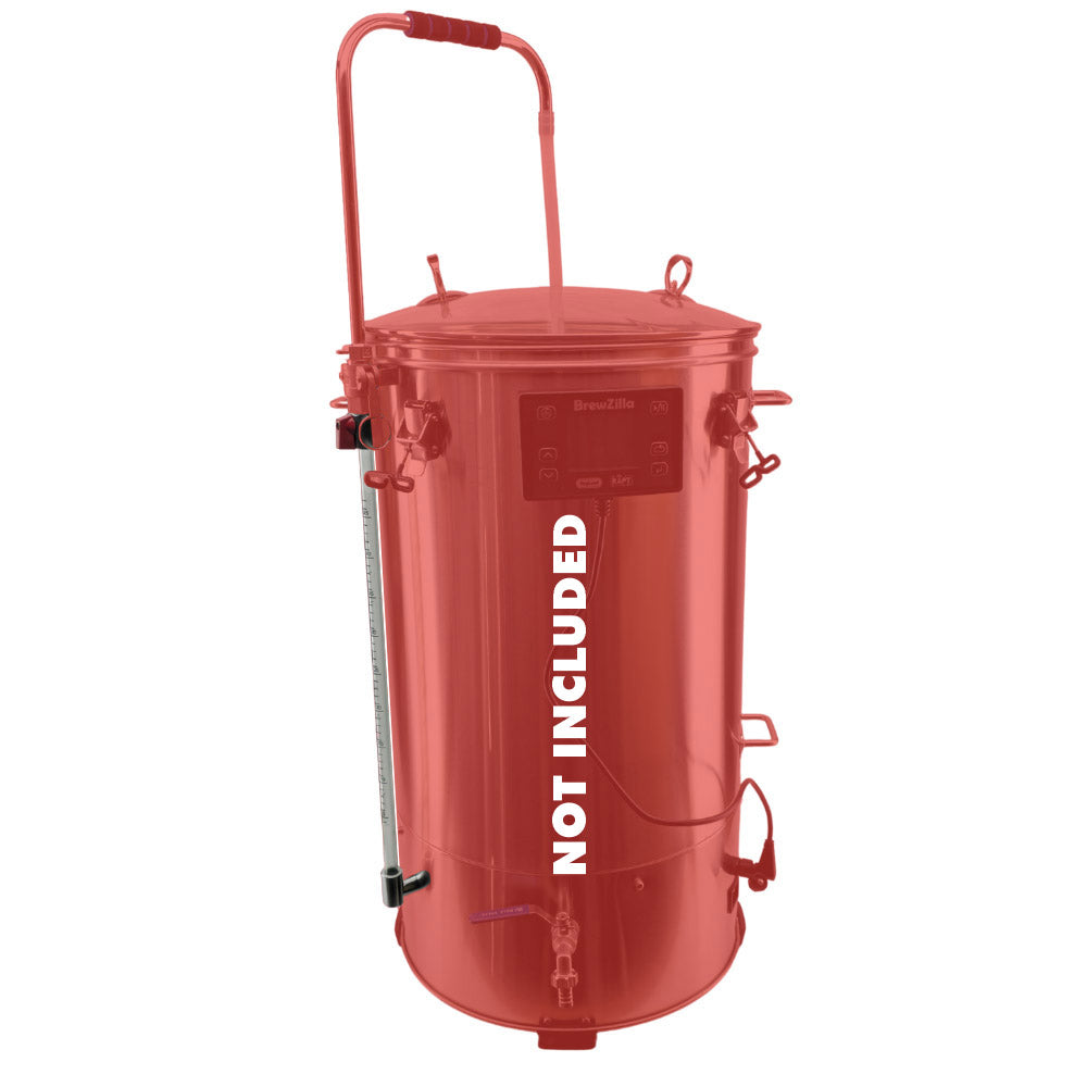 Suits 65L BrewZilla Gen 3 to 3.1.1 and 4 breweries. This will enable you to see the liquid level through the incredibly strong and crack resistant PPSU sight glass.