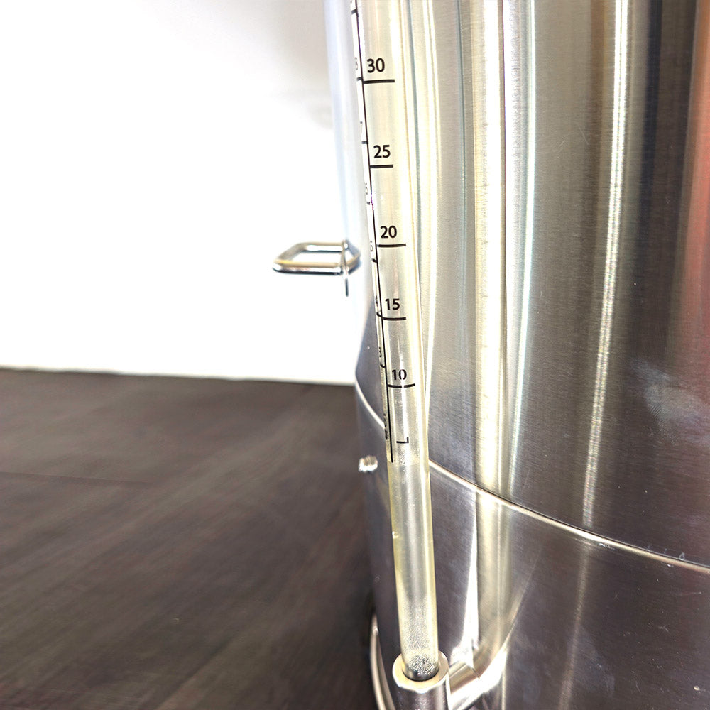 Suits 100L BrewZilla Gen 4. This will enable you to see the liquid level through the incredibly strong and crack resistant PPSU sight glass.
