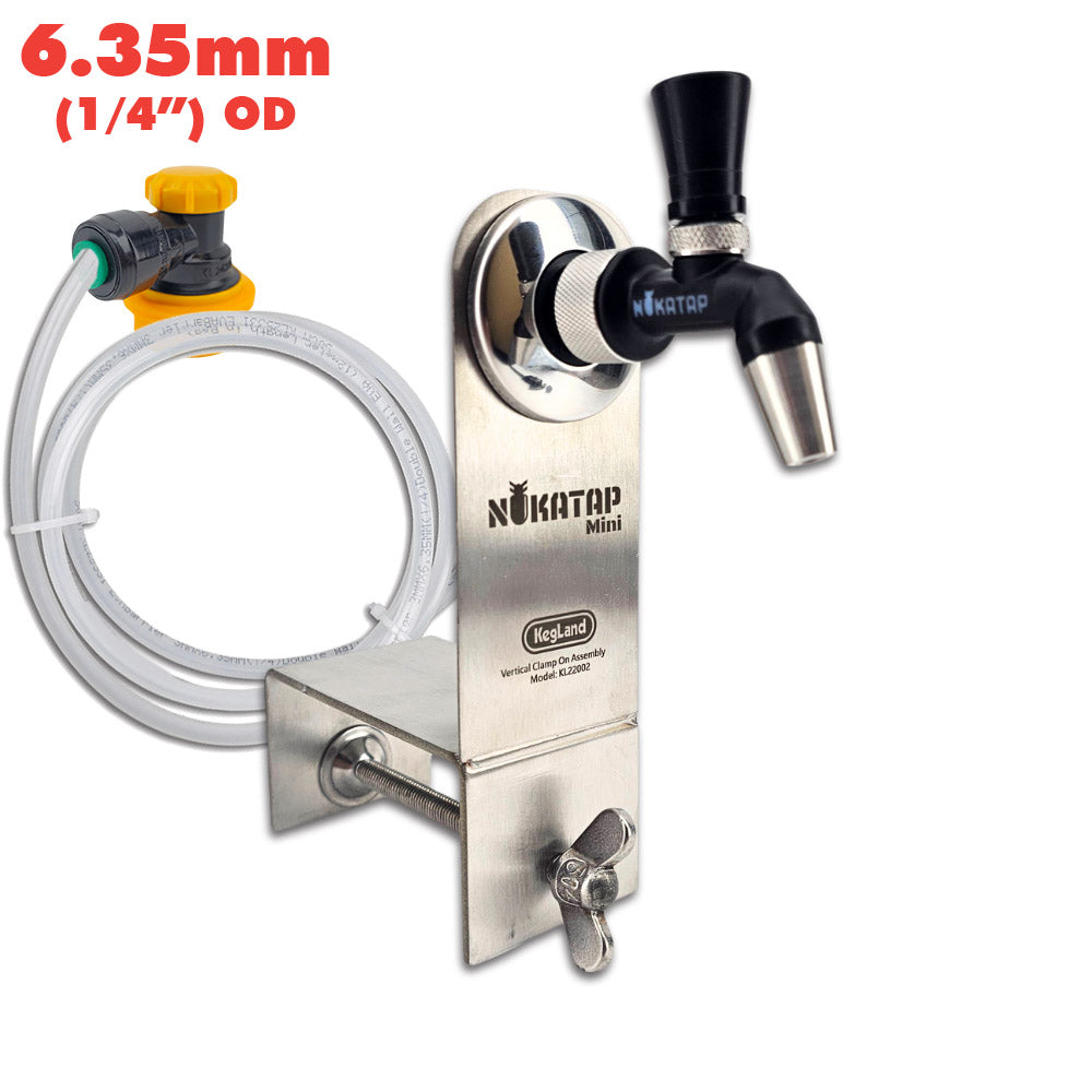 This portable keg dispenser solution uses the nukatap mini and is perfect for mini kegs.
