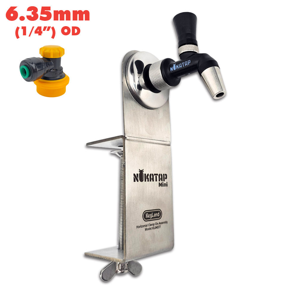 This portable keg dispenser solution uses the nukatap mini and is perfect for mini kegs.