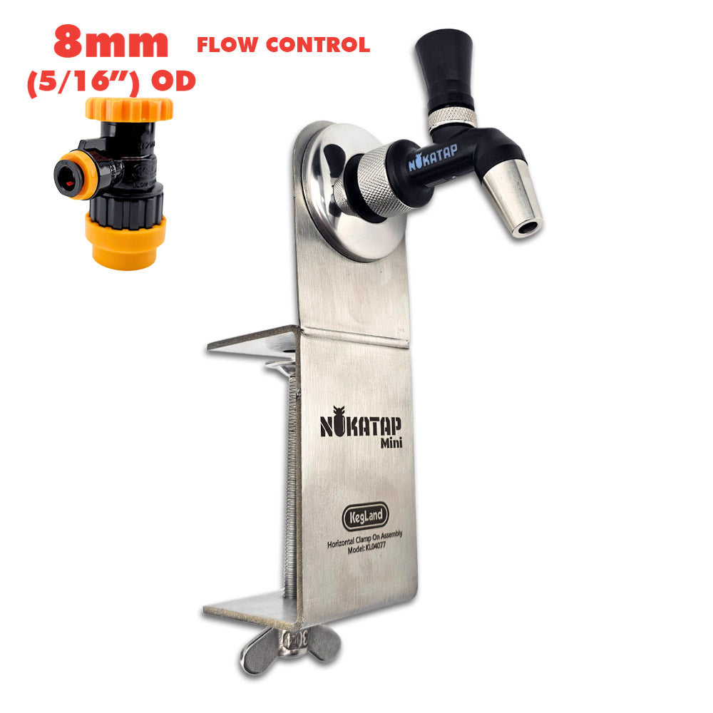 This portable keg dispenser solution uses the nukatap mini and is perfect for mini kegs.