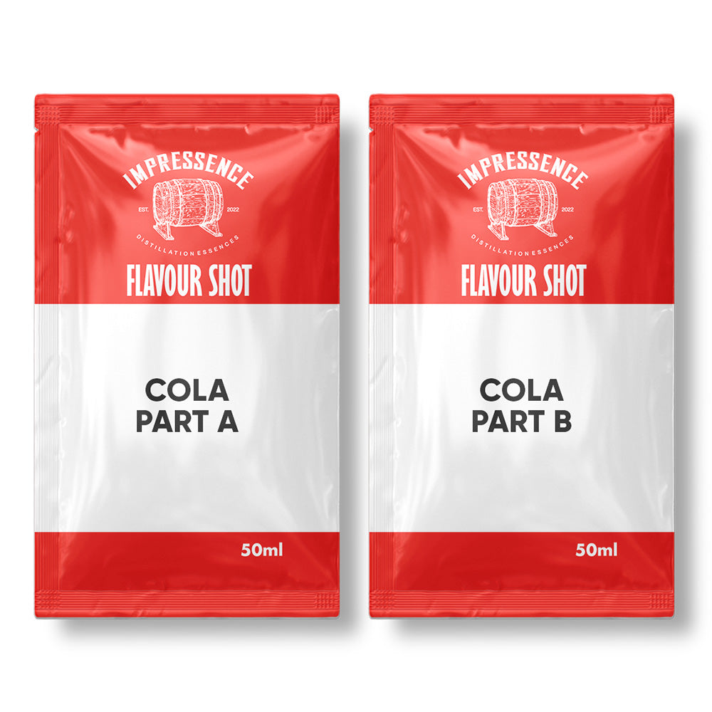 Make the perfect cola at home using our two part mix.If you're a big Coca Cola drinker, or even a Pepsi drinker we think you are going to love our Impressence Cola.