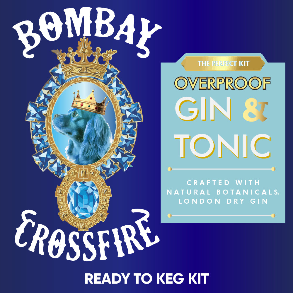Overproof Bombay Gin and Tonic VINKA 19L & in 9.5L Ready to keg kits (ABV 9.4%)