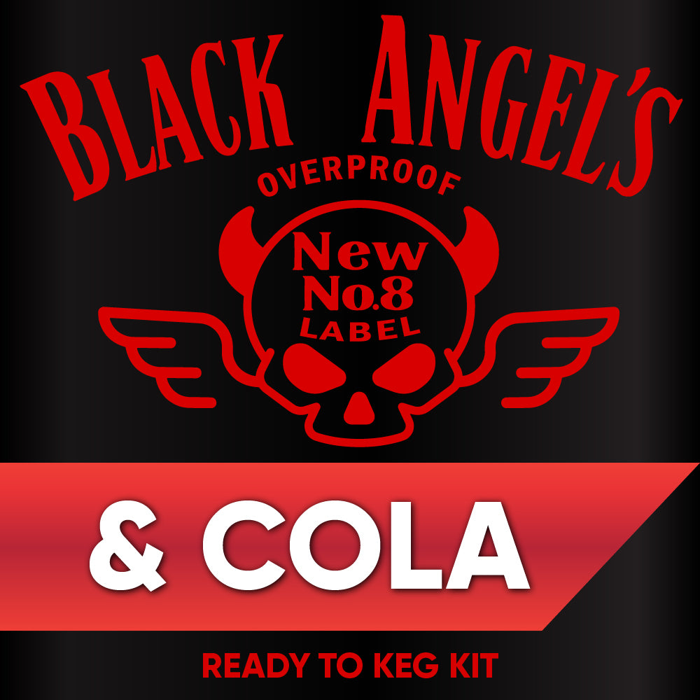 Overproof Black Angel's and Cola 19L Ready To Keg Kit (ABV 8.7%)