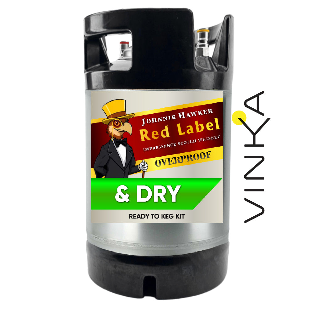 Johnnie Hawker Single Malt Whiskey and Dry Ready to Keg Kit