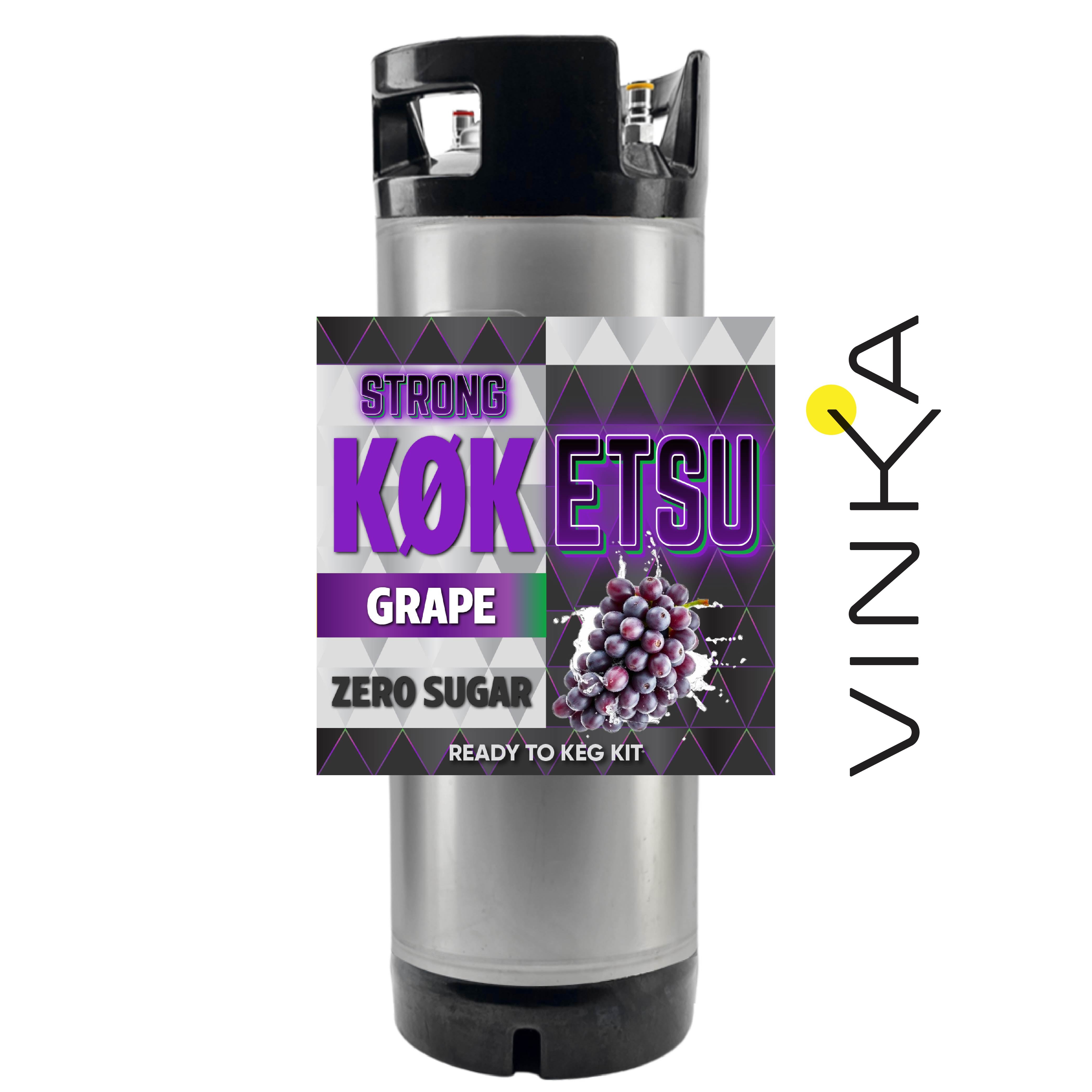 Hard KOKETSU Grape - Zero Sugar - Ready to Keg Kit