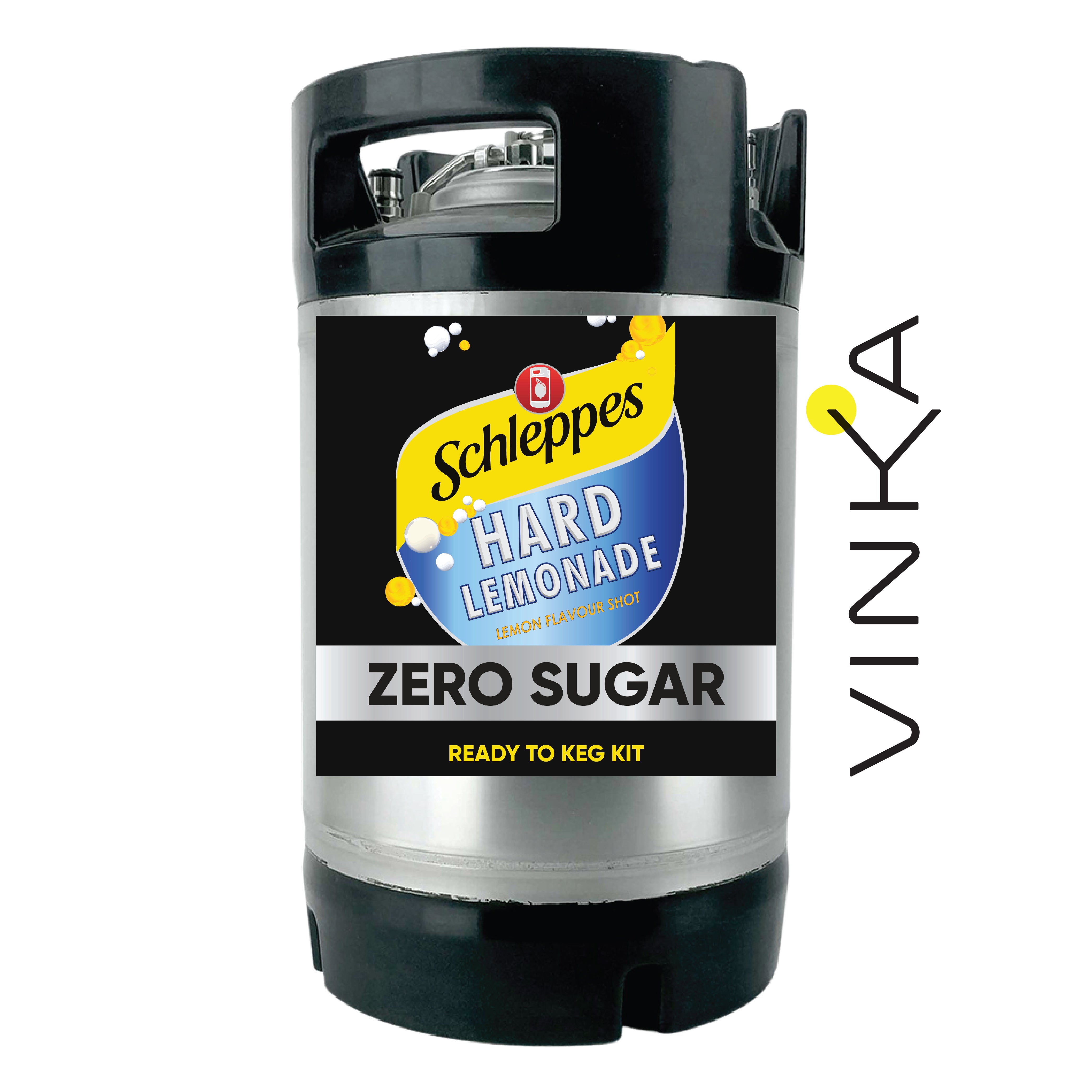 Are you Ready To Keg up the Classic thirst quenching Zero Sugar alcoholic lemonade keg at Home! It'll Schweppe you away! Full Flavour with the Guilt!