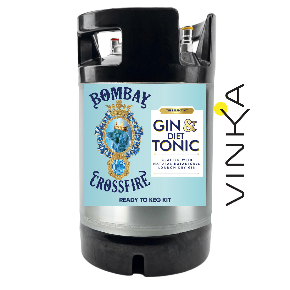 This Gin and Light Tonic Keg Kit combines aromatic citrus and juniper with zero sugar Mediterranean style tonic for the perfect gin and tonic on tap!