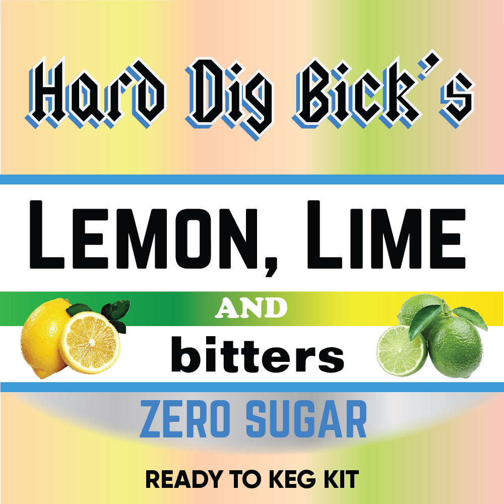 Hard Dig Bick's Lemon Lime and Bitters - Zero Sugar - Ready to Keg Kit