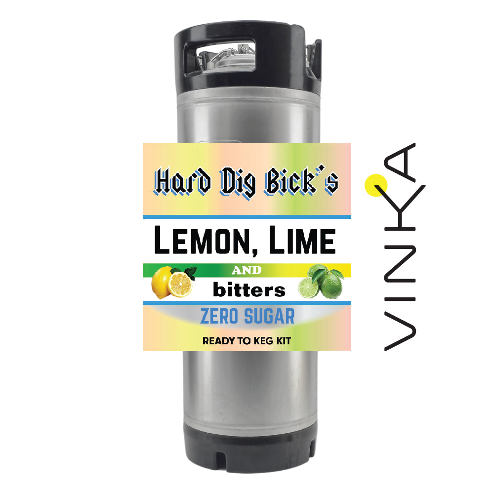 Hard Dig Bick's Lemon Lime and Bitters - Zero Sugar - Ready to Keg Kit