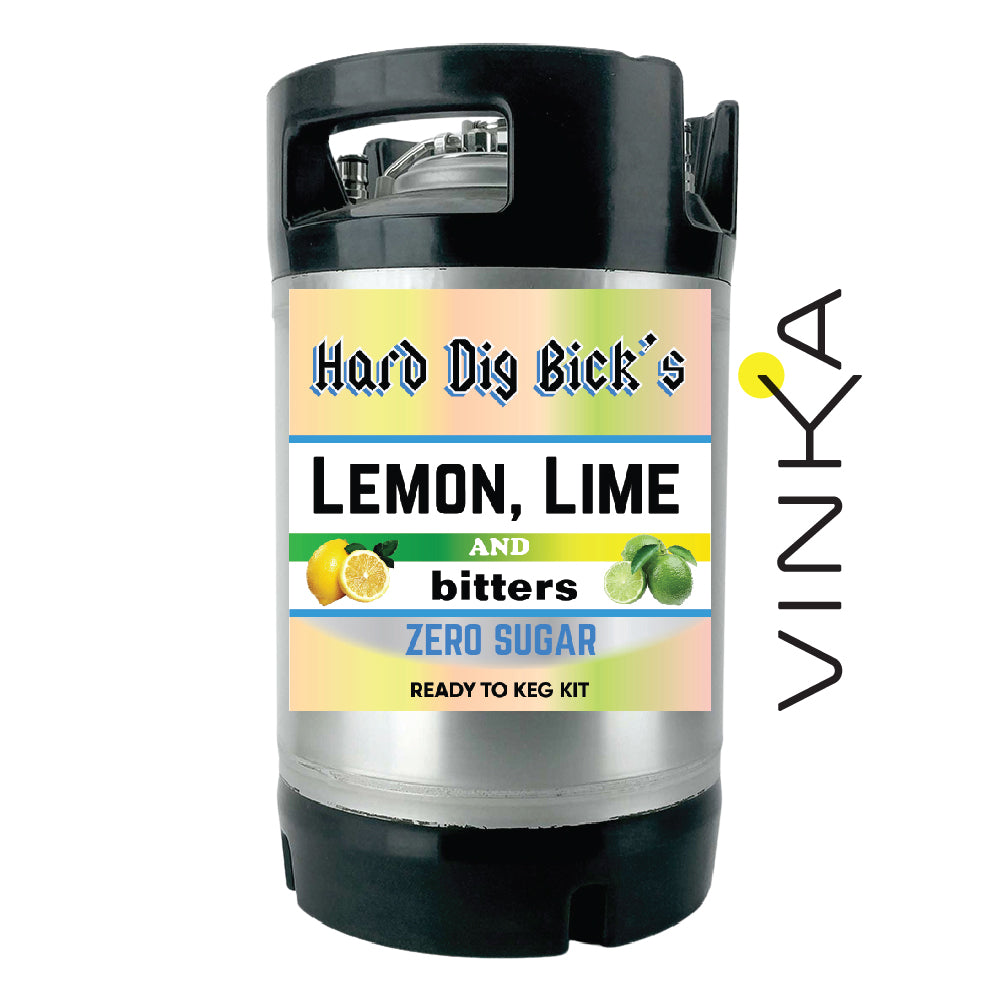 Hard Dig Bick's Lemon Lime and Bitters - Zero Sugar - Ready to Keg Kit