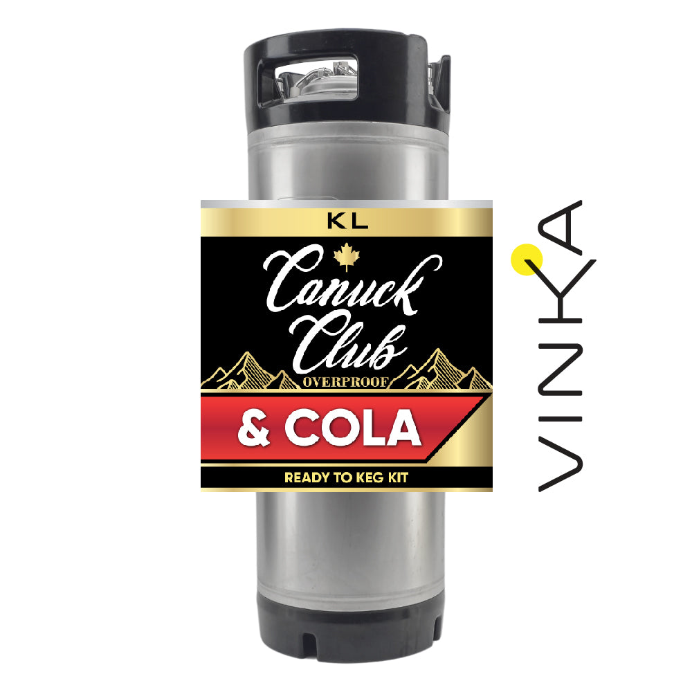 Overproof Canuck Club and Cola (Rye Whiskey) 19L RTK Instructions (ABV 8.7%)