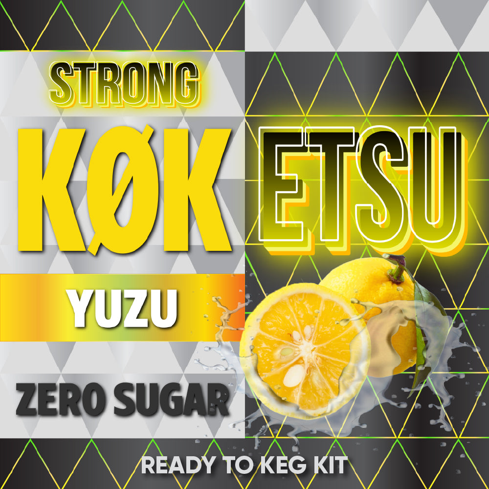 Hard KOKETSU Yuzu - Zero Sugar - Ready to Keg Kit