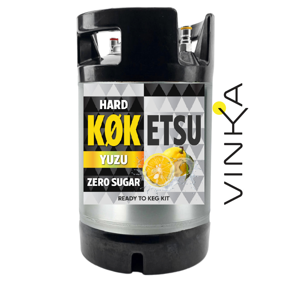 Hard KOKETSU Yuzu - Zero Sugar - Ready to Keg Kit