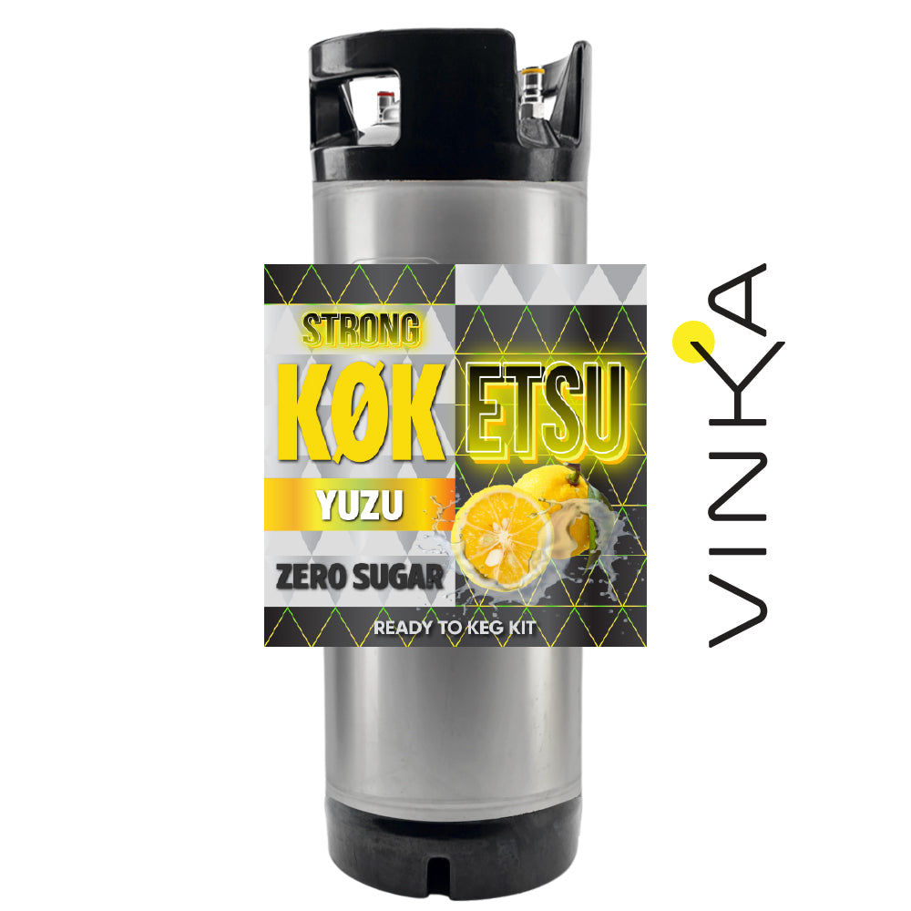 Hard KOKETSU Yuzu - Zero Sugar - Ready to Keg Kit