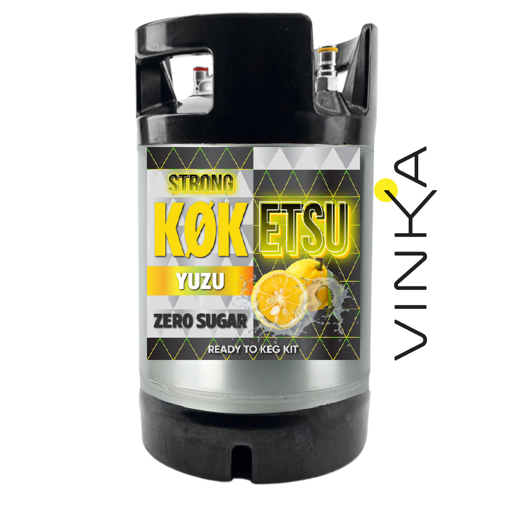 Hard KOKETSU Yuzu - Zero Sugar - Ready to Keg Kit