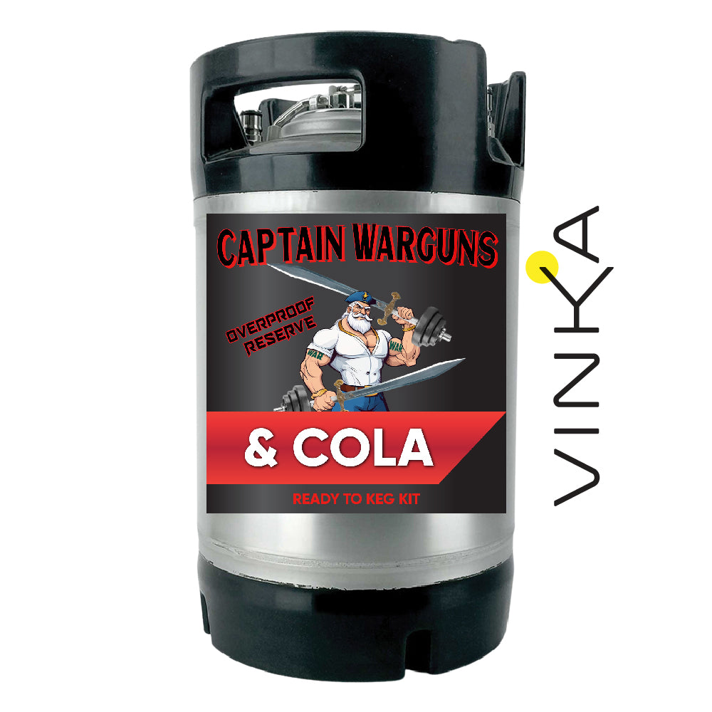 Overproof Spiced Rum & Cola 9.5L Ready To Keg Kit (ABV 8.7%)