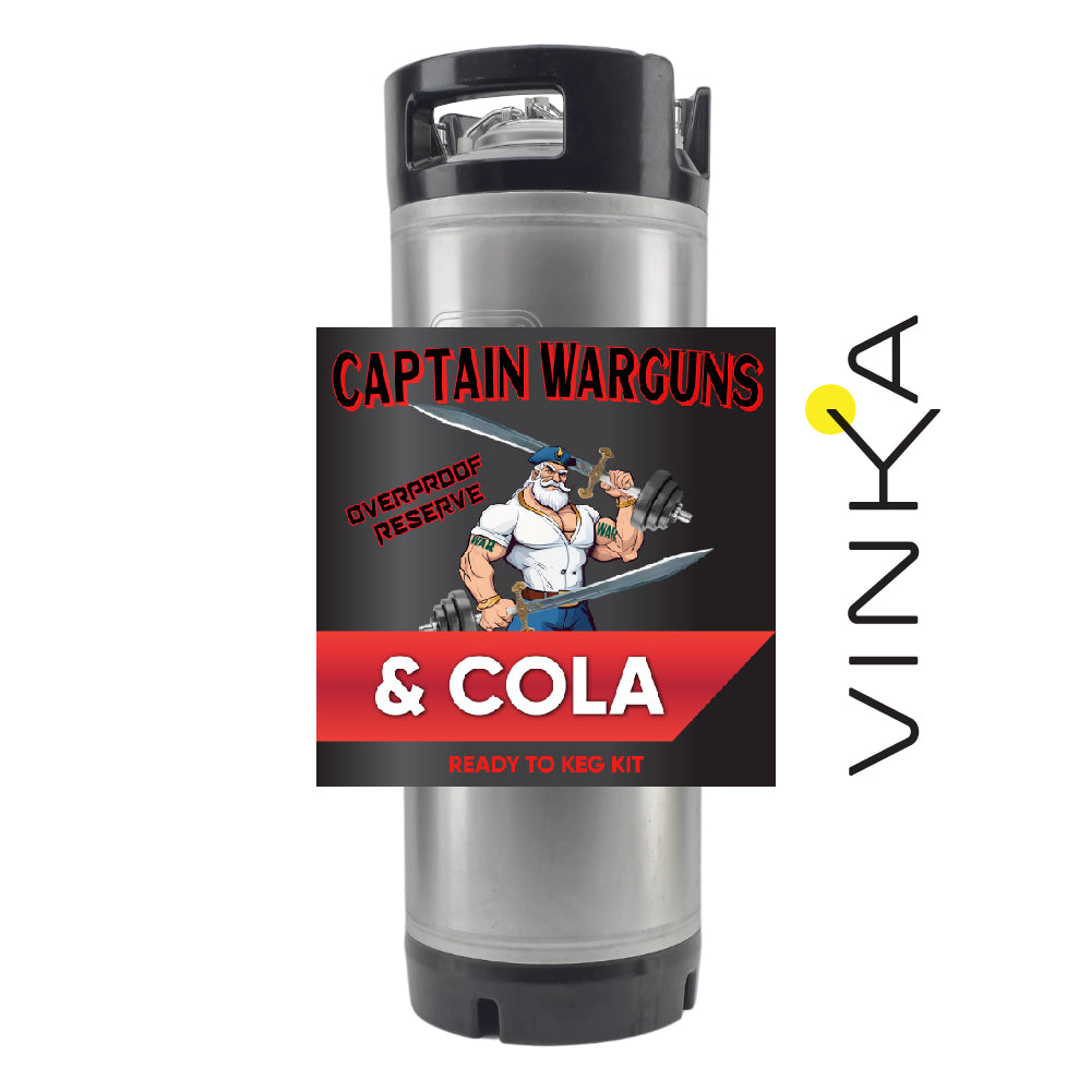 Overproof Spiced Rum & Cola 19L Ready To Keg Kit (ABV 8.7%)
