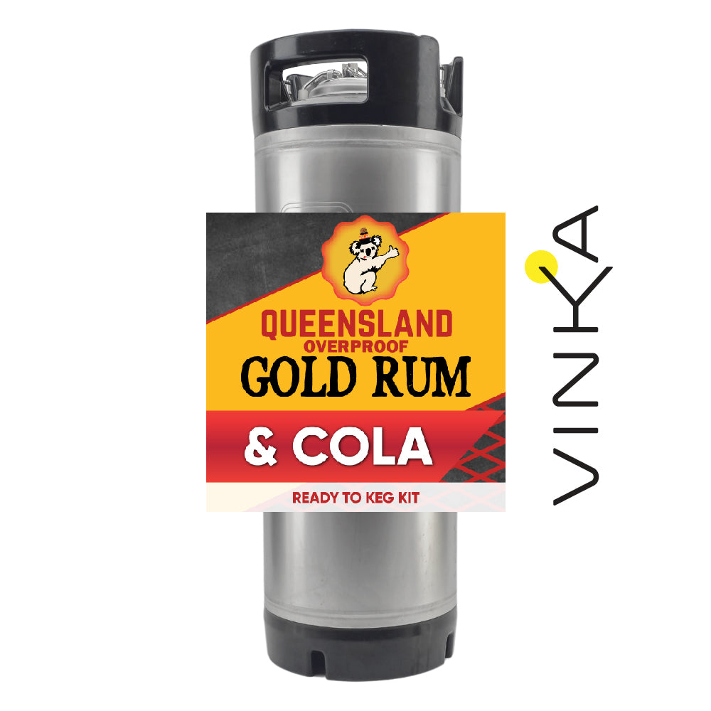 Queensland Gold Rum and Cola Ready to Keg Kit