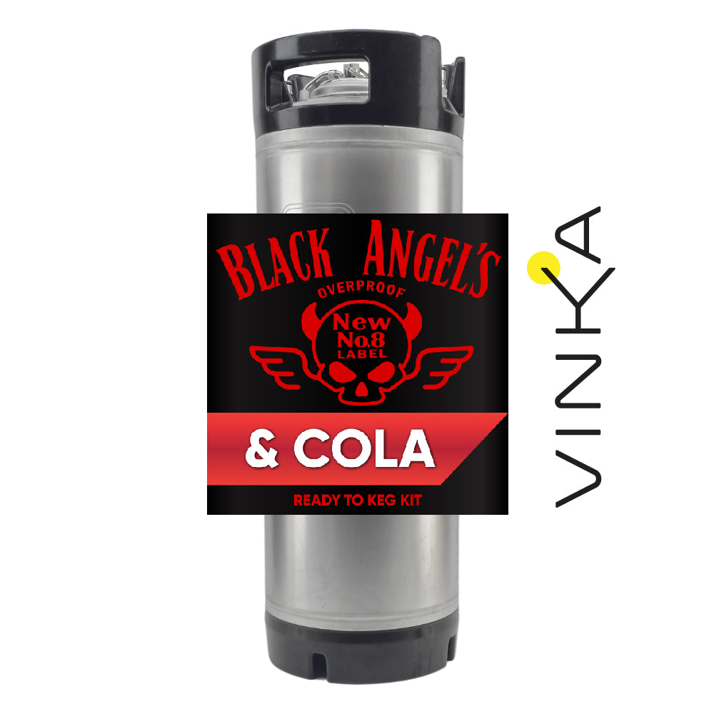 Overproof Black Angel's and Cola 19L Ready To Keg Kit (ABV 8.7%)