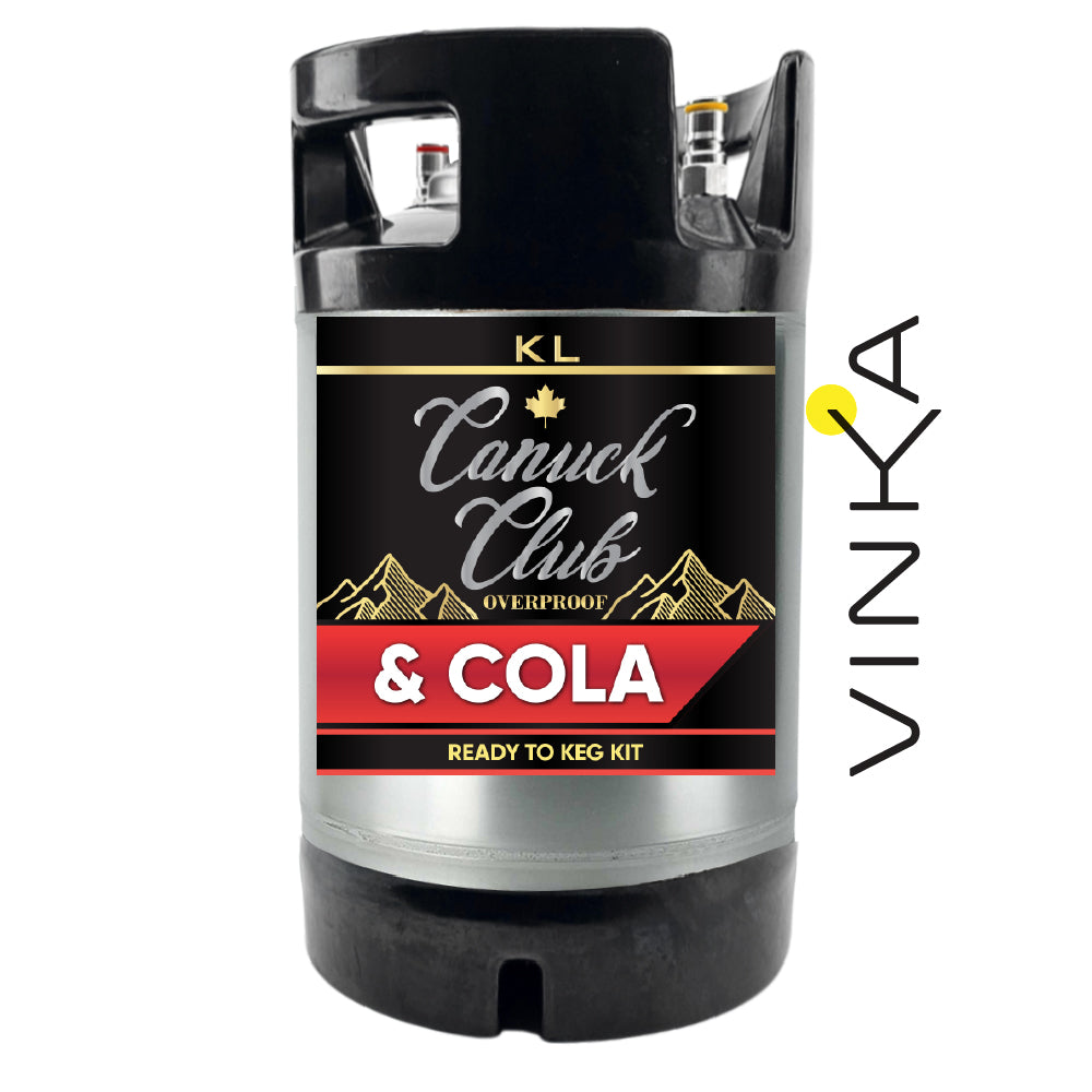 Overproof Canuck Club and Cola (Rye Whiskey) 9.5L RTK Instructions (ABV 8.7%)