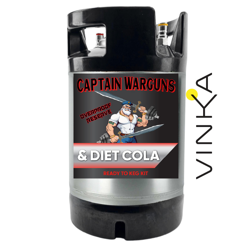 Captain Wargun's Spiced Rum and Diet Cola - Ready to Keg Kit