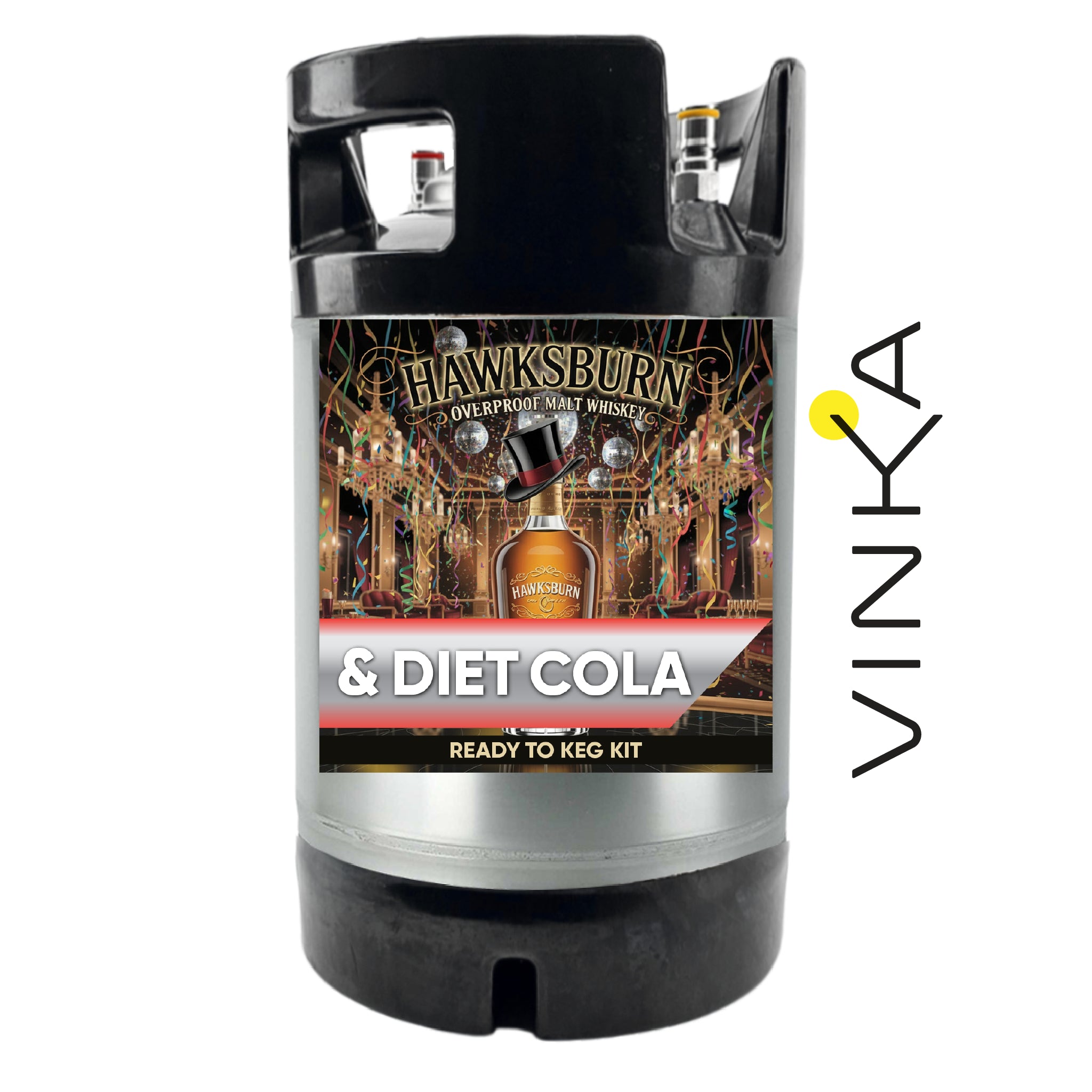 Hawksburn Malt Whiskey and Diet Cola - Ready to Keg Kit