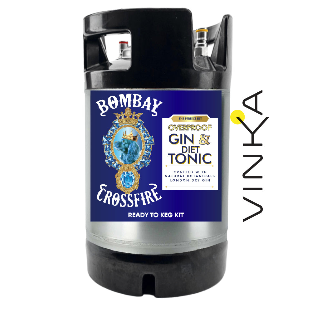 Overproof Bombay Gin and Tonic VINKA 9.5L RTK Kit (ABV 9.4%)