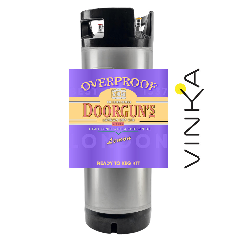 Doorgun's London Dry Gin and Diet Tonic - Ready to Keg Kit