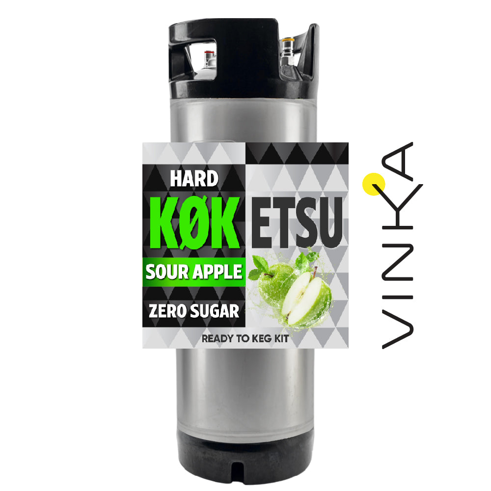 19L Keg of KegLands Hard KOKETSU Sour Apple Seltzer. Delciously sour.