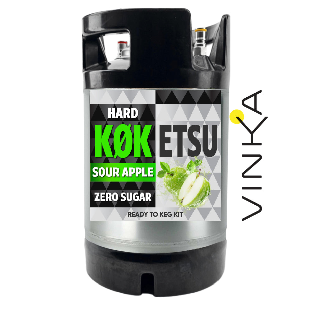 19L Keg of KegLands Hard KOKETSU Sour Apple Seltzer. Delciously sour.