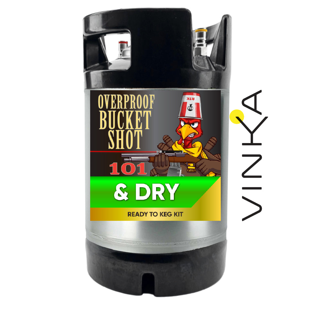 Vinka Overproof Bucket Shot ready to keg kit on a white background