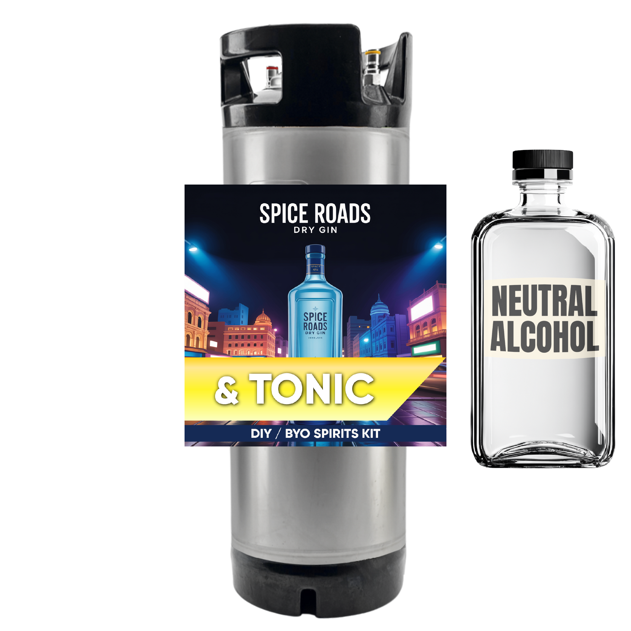 Spice Roads Dry Gin and Tonic - DIY ~ BYO Spirits Keg Kit 19L