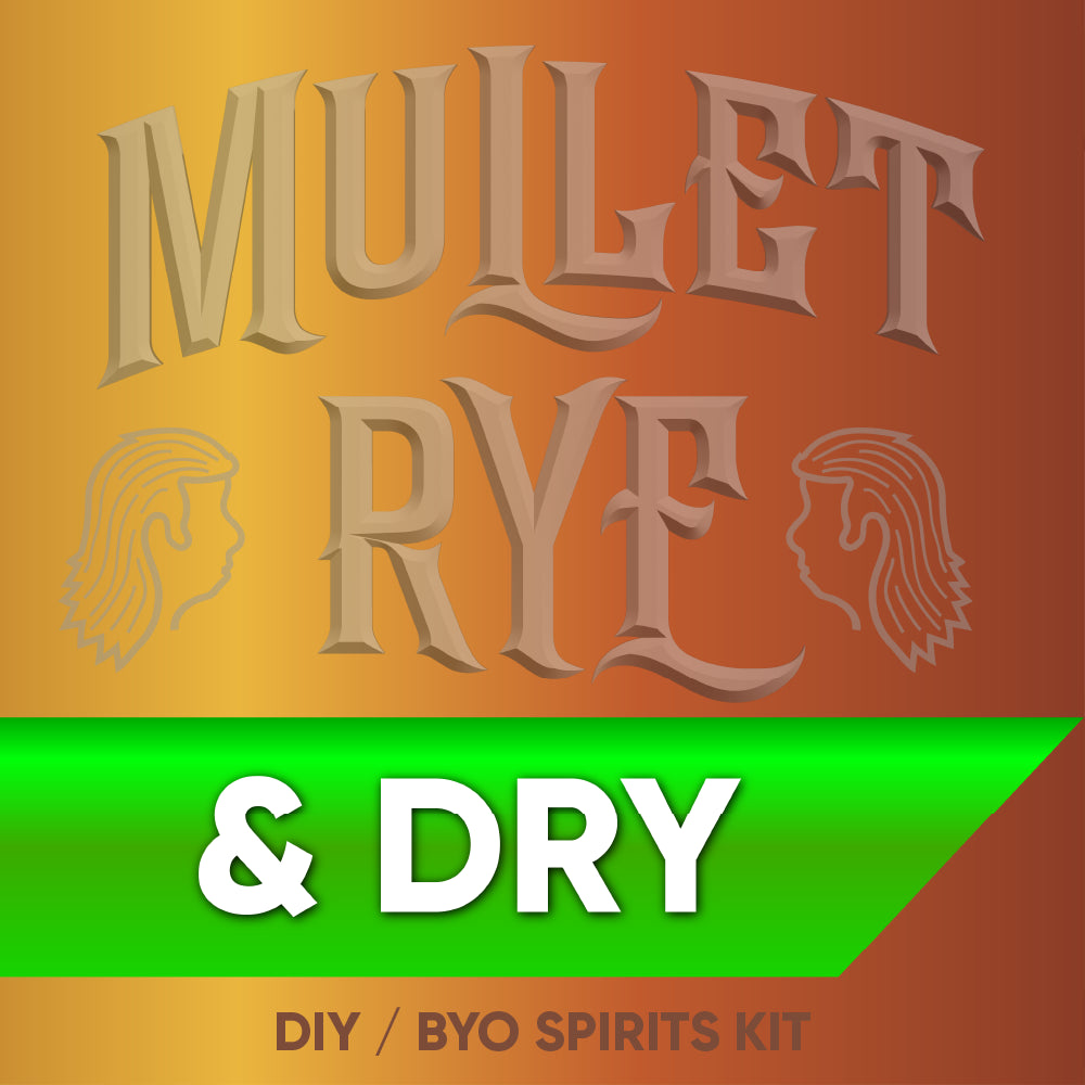 Mullet Rye and Dry (Rye Whiskey) - DIY ~ BYO Spirits Keg Kit