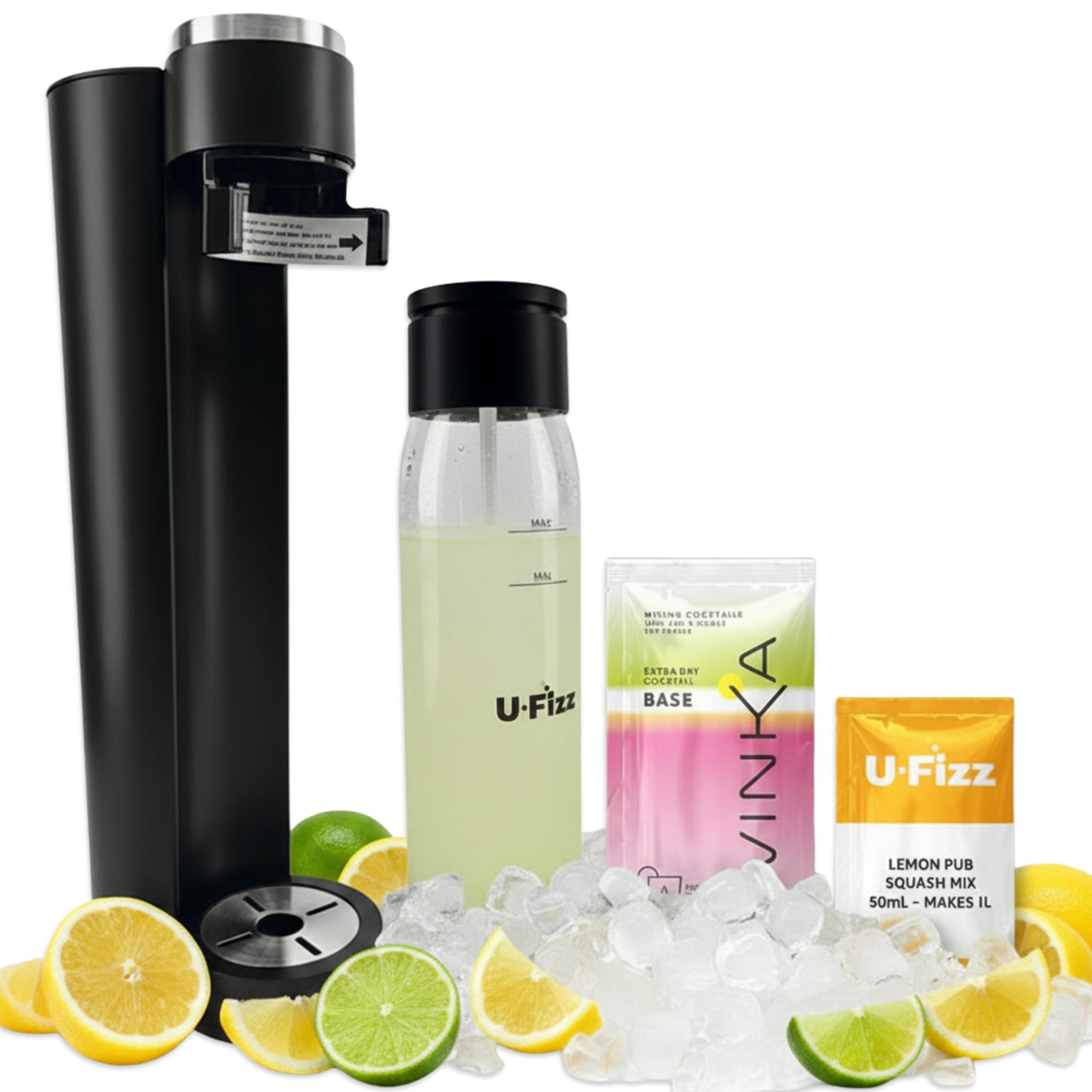 VINKA U-Fizz Natural Lemon Lime Pub Squash | 5.6% | makes 1L