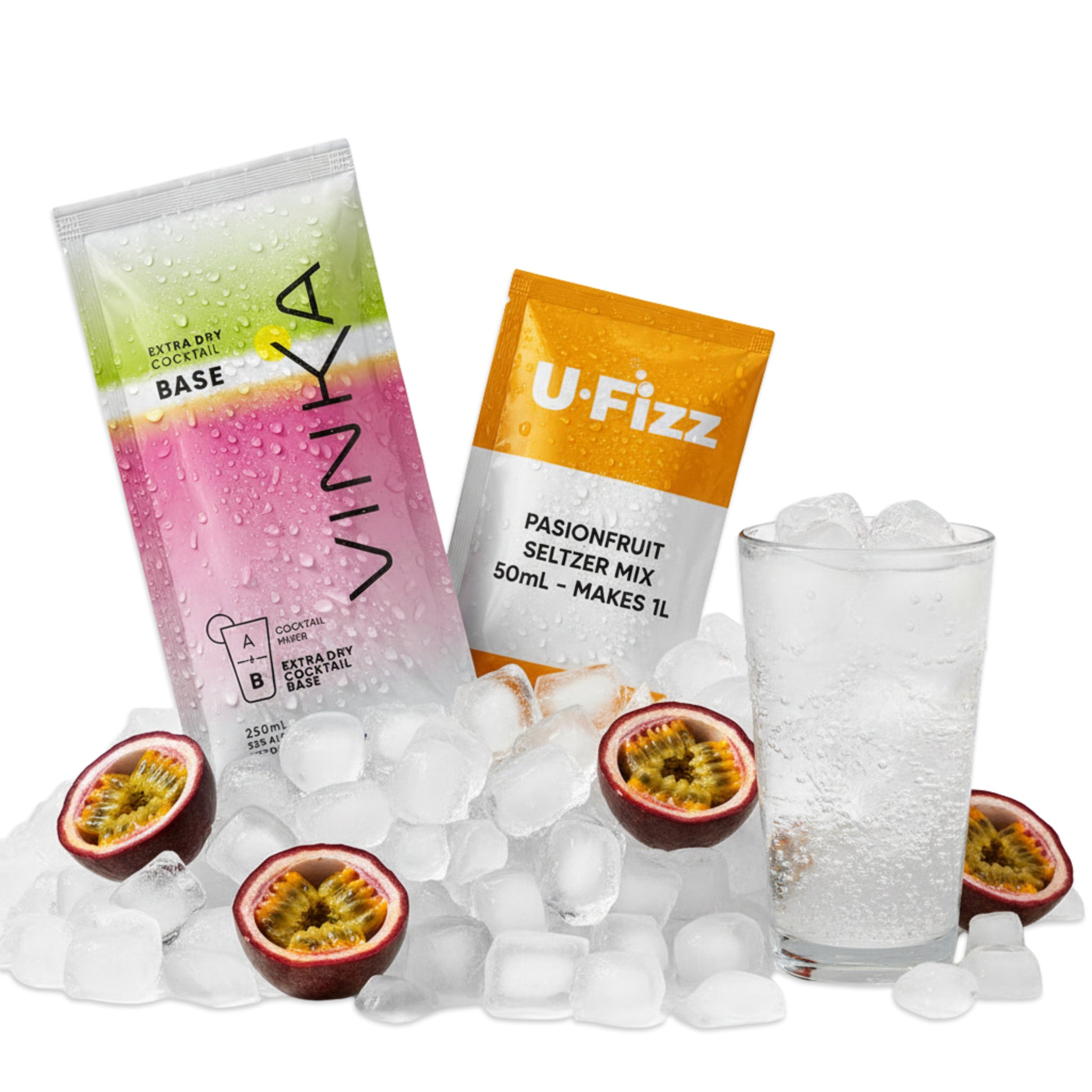 VINKA U-Fizz Natural Passionfruit Seltzer | 5.6% | makes 1L