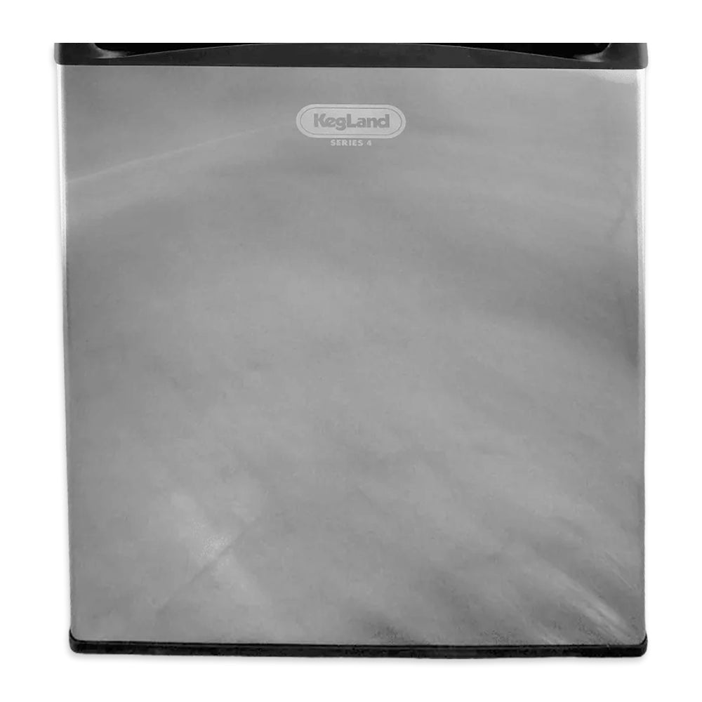 Small refrigerator with Kegland logo on a white background