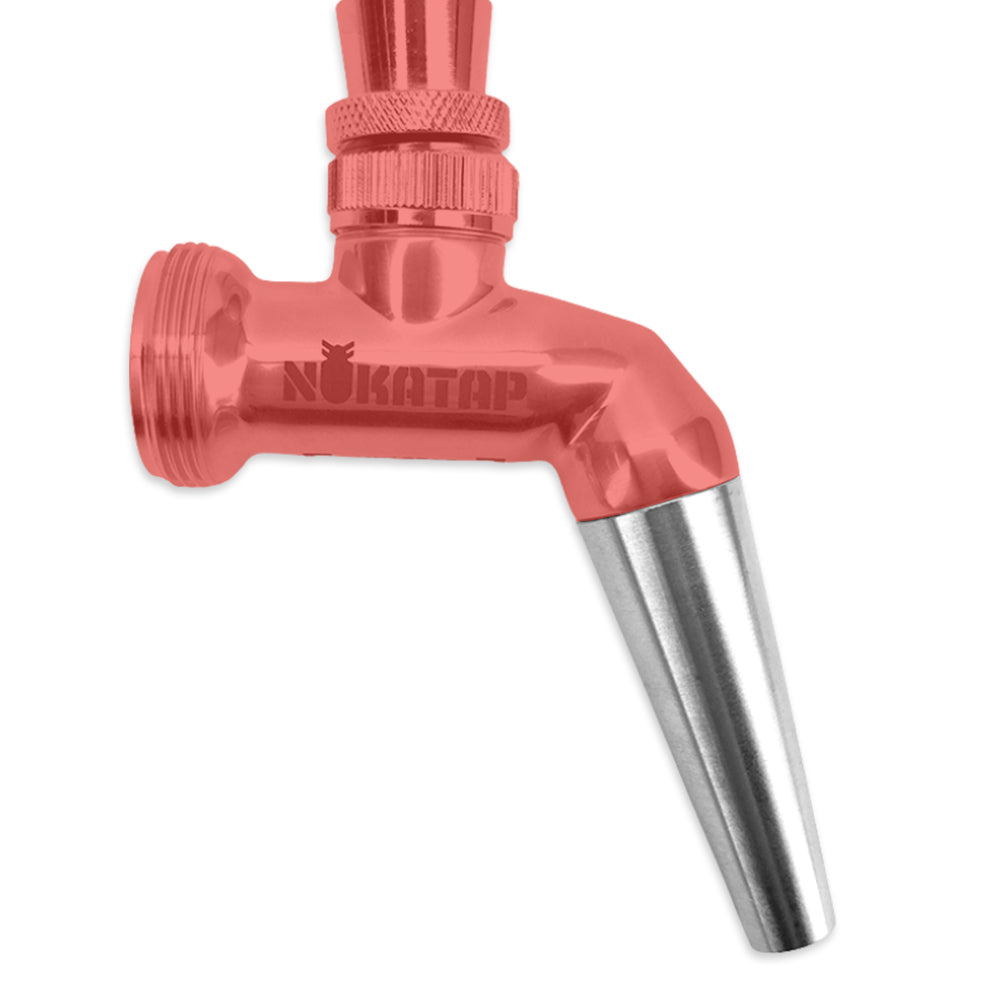 Simply un-screw the regular nozzle and screw on the Stout Spout and use as you would a stout tap.