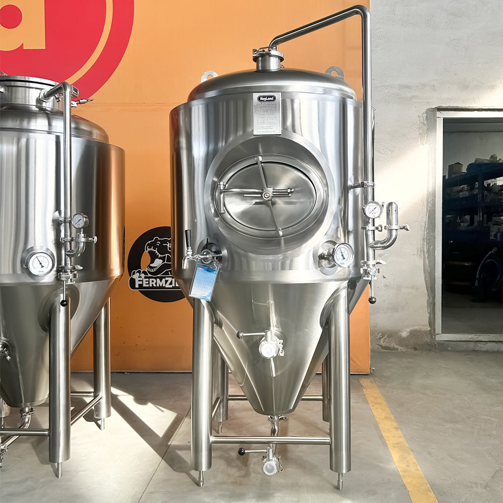 450L Conical Fermenter (pressurisable, jacketed) - KegLand