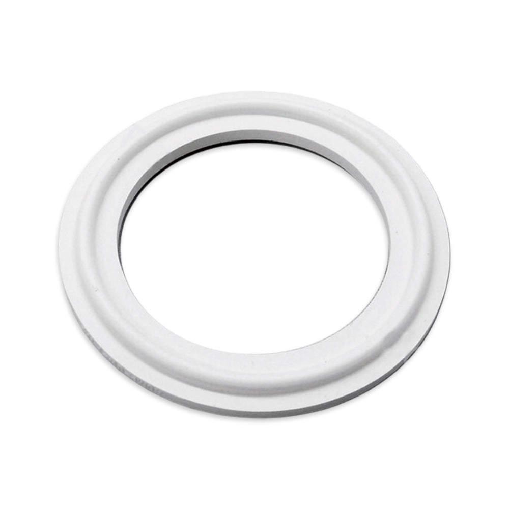 This 2 inch tri-clover silicone seal is made from food grade silicone. The tri-clamp design is popular in the medical and food processing industry due to it's sanitary design.