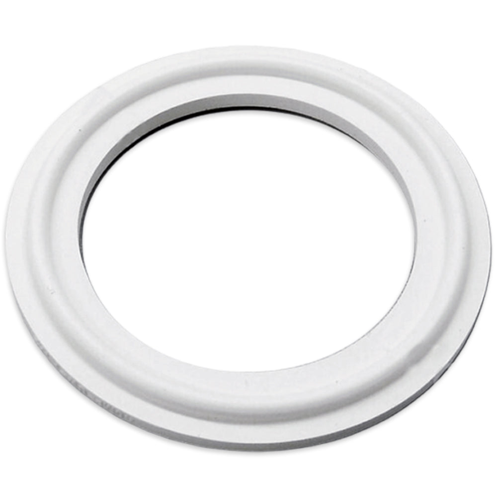 This 4 inch tri-clover silicone seal is made from food grade silicone. The tri-clamp design is popular in the medical and food processing industry due to it's sanitary design.